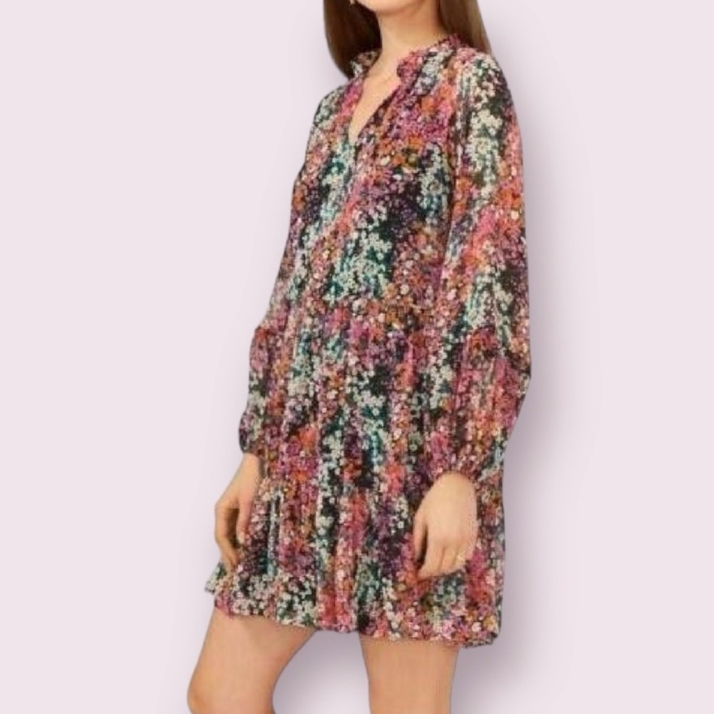 Vince Camuto Black Floral Dress Women's
LARGE Lightweight Fashion Dress - Picture 2 of 10